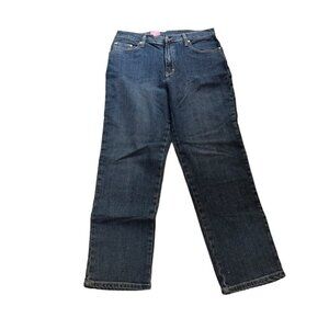 (24140) NWT Full Blue Women's Straight Leg Jeans Size 10 x 29 Medium Dark Wash